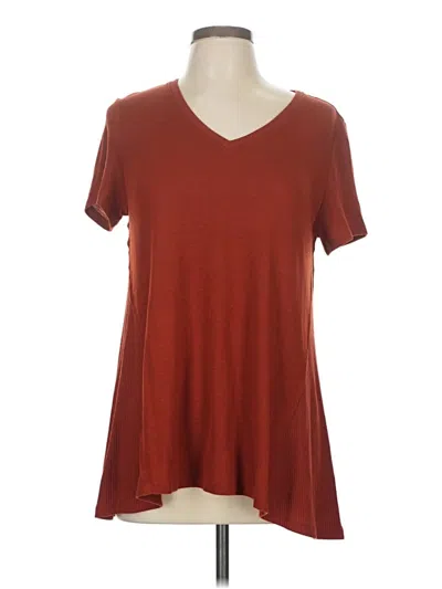 Pre-owned Chelsea & Theodore Short Sleeve T-shirt In Burgundy