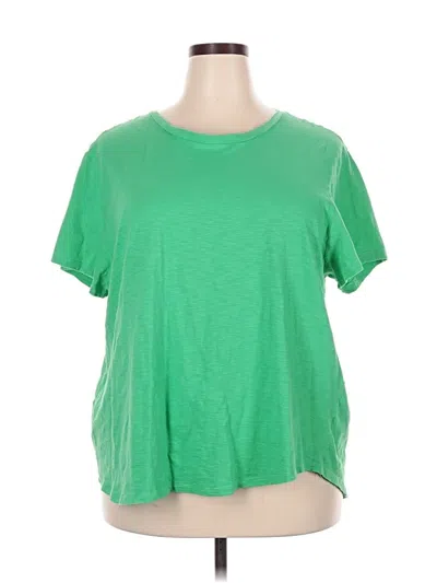 Pre-owned Chelsea & Theodore Short Sleeve T-shirt In Green