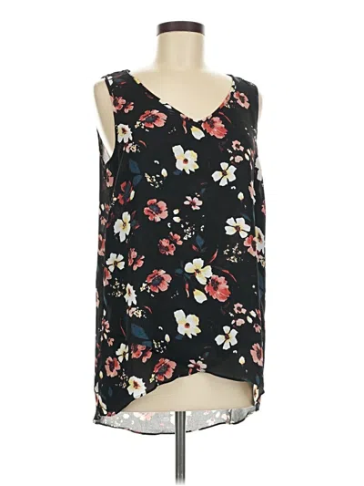 Pre-owned Chelsea & Theodore Sleeveless Blouse In Black