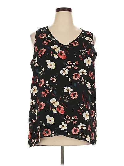 Pre-owned Chelsea & Theodore Sleeveless Blouse In Black