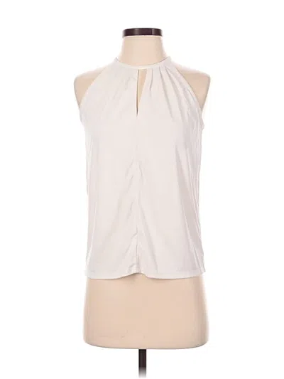Pre-owned Chelsea & Theodore Sleeveless Blouse In Ivory