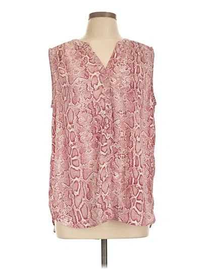 Pre-owned Chelsea & Theodore Sleeveless Blouse In Pink