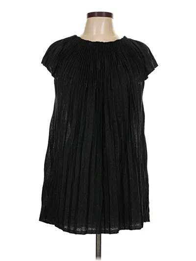 Pre-owned Chelsea & Theodore Sleeveless Top Black Keyhole Neckline Tops