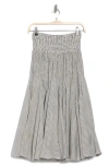 Chelsea And Theodore Smocked Panelled Midi Skirt