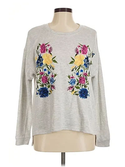 Pre-owned Chelsea & Theodore Sweatshirt In Silver
