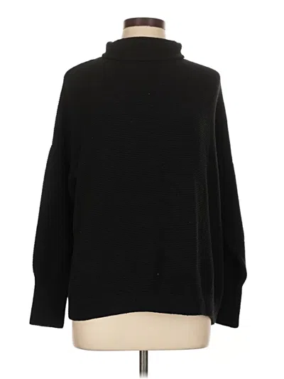 Pre-owned Chelsea & Theodore Turtleneck Sweater In Black