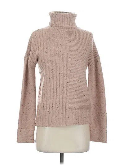 Pre-owned Chelsea & Theodore Turtleneck Sweater In Brown