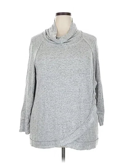 Pre-owned Chelsea & Theodore Turtleneck Sweater In Gray