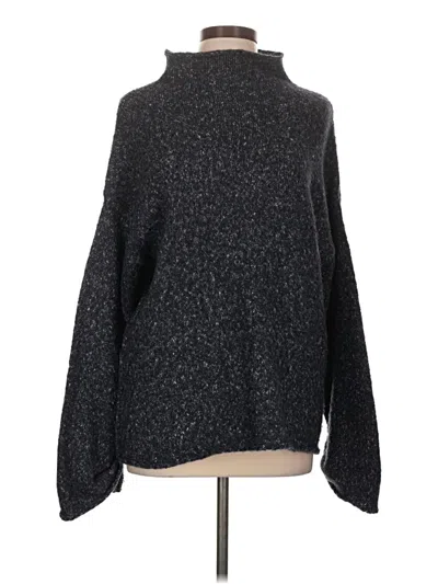 Pre-owned Chelsea & Theodore Turtleneck Sweater In Gray