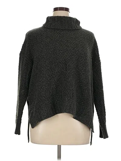 Pre-owned Chelsea & Theodore Turtleneck Sweater In Gray