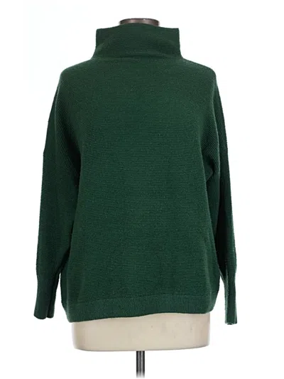 Pre-owned Chelsea & Theodore Turtleneck Sweater In Green