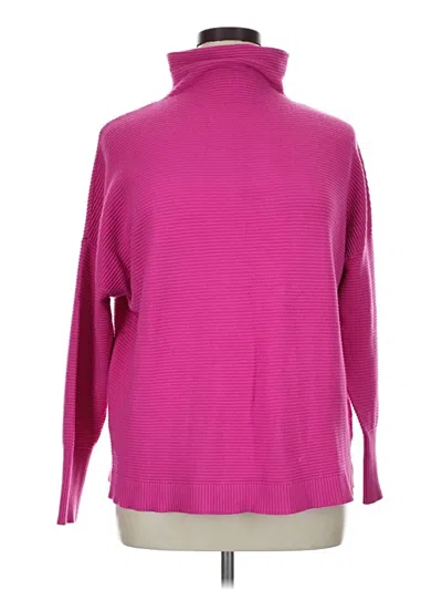 Pre-owned Chelsea & Theodore Turtleneck Sweater In Pink