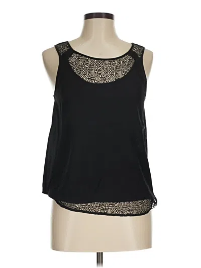 Pre-owned Chelsea And Walker Sleeveless Top Black Scoop Neck Tops