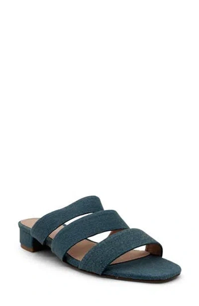 Chelsea Crew April Banded Slide Sandal In Denim Pu