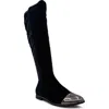 Chelsea Crew Birdy Cap Toe Tall Boot In Black
