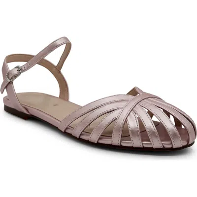 Chelsea Crew Cage Ankle Sandal In Pink Pu
