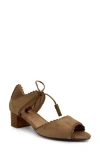 Chelsea Crew Casino Block Heel Sandal In Beige Micro