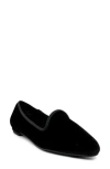 Chelsea Crew Chain Loafer In Black Velvet