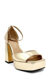 Chelsea Crew Chaser Platform Pump In Gold Pu
