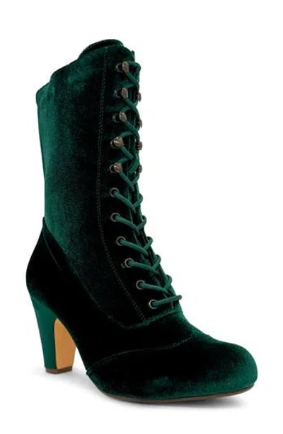 Chelsea Crew Claire Lace-up Boot In Green