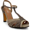 Chelsea Crew Diana T-strap Sandal In Metallic Multi
