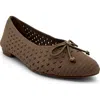 Chelsea Crew Ferry Open Knit Ballet Flat In Taupe Knit