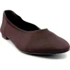 Shop Chelsea Crew Flight Knit Flat In Brown Knit