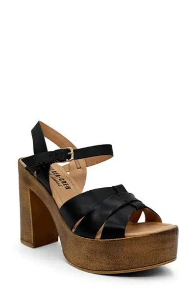 Chelsea Crew Hollie Platform Sandal In Black Leather