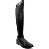Chelsea Crew Juno Tall Boot In Black Pu