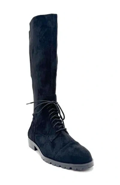 Chelsea Crew Midnight Tall Boot In Black Micro