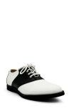Chelsea Crew Rizzo Colorblock Derby In Black And White Pu