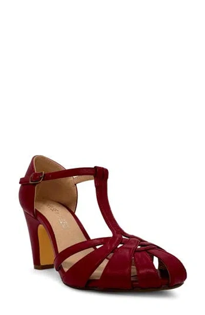 Chelsea Crew Sergi T-strap Sandal In Red