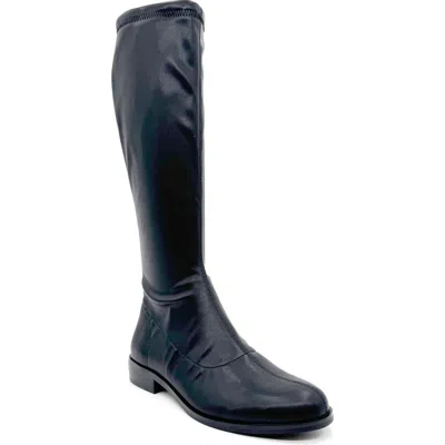 Chelsea Crew Train Tall Boot In Black Pu