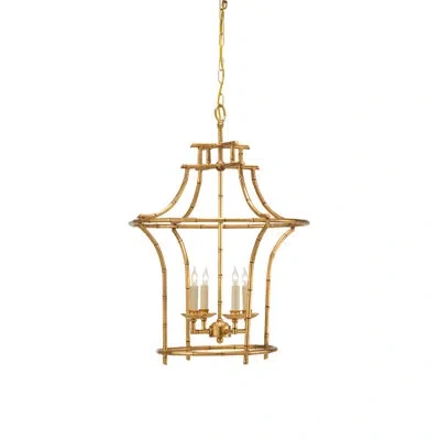 Chelsea House 4-light Lantern Pendant In Wood