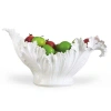 Chelsea House Acanthus Leaf Fruit Bowl In White