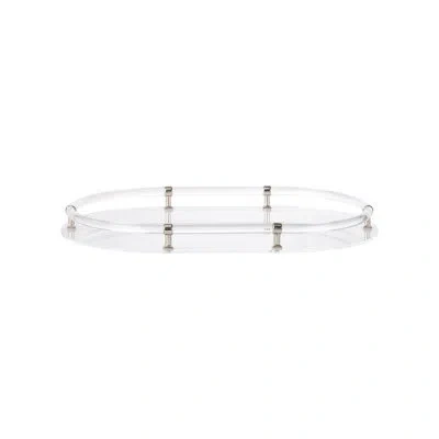 Chelsea House Acrylic Oval Tray In White