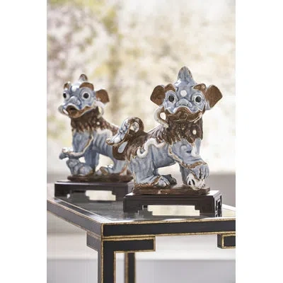 Chelsea House Animals Figurines & Sculptures In Dark Antiqued Blue,gray