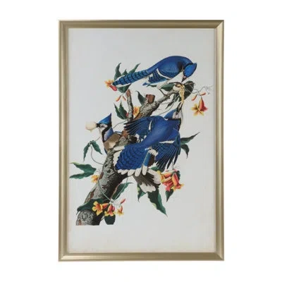 Chelsea House Audubon Blue Jay I - Single Picture Frame Print On Giclee In Blue;gray;orange