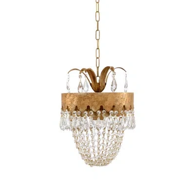 Chelsea House Barton 1 - Light Mini Pendant In Venetian Gold