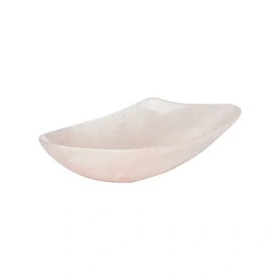 Chelsea House Bucolic Oval Bowl - Black Medium In Pink