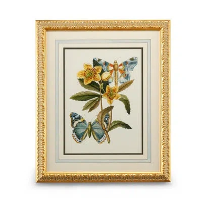 Chelsea House Butterfly Oasis Iii - Picture Frame Graphic Art In Green;yellow