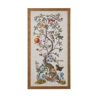 Chelsea House Chinoiserie Natura I - Picture Frame Painting In Green;gray;beige