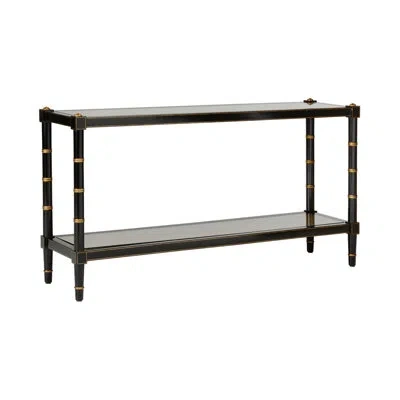 Chelsea House Conner Cane Console In Clear
