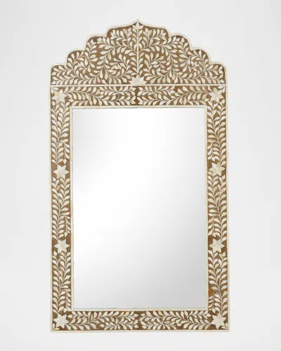 Chelsea House Crown 48" Bone Wall Mirror