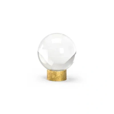 Chelsea House Crystal Ball Cloche In Clear,antique Gold