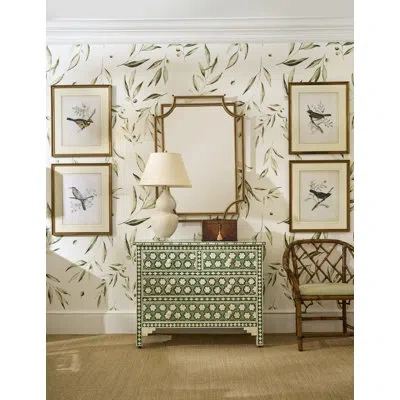 Chelsea House Delicate Birds Iii - Picture Frame Graphic Art In Green