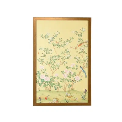 Chelsea House Edgedale Panel A - Picture Frame Print In Brown;green;yellow