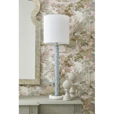 Chelsea House Emily Table Lamp In White;gray;clear