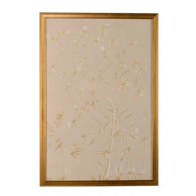 Chelsea House Gold Buckhead Panel - Picture Frame Painting In Beige