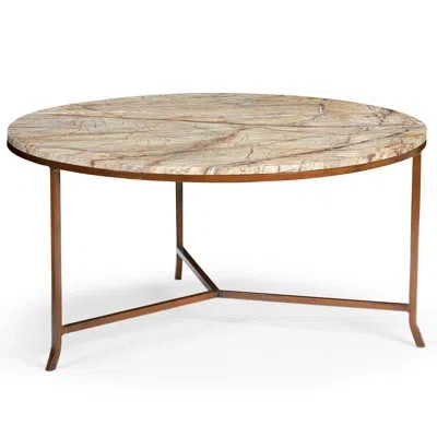 Chelsea House Harvey 3 Legs Coffee Table In Natural Tan